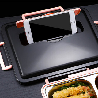 佳佰 J1013-4F 304不锈钢饭盒 粉色