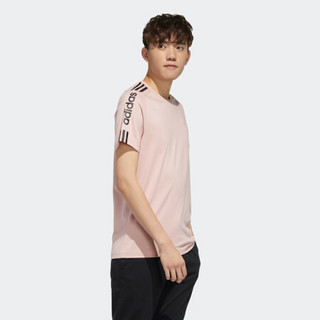 阿迪达斯官网 adidas neo M ESNTL 3S T 男装运动短袖T恤FP7392 活力粉 A/2XL(185/108A)