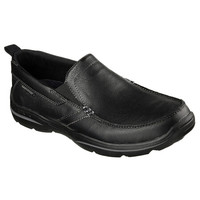 SKECHERS斯凯奇男鞋休闲鞋套脚防滑77005 BLACK64858 10.5//44