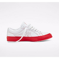 CONVERSE匡威女鞋休闲鞋x GOLF小白鞋低帮板鞋164026C White/Red M10/W12