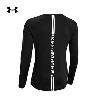 安德玛官方UA ColdGear Armour女子运动长袖T恤Under Armour1357422 黑色001 M