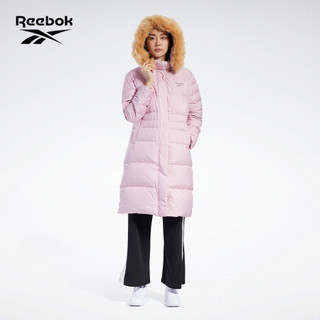 Reebok锐步 运动经典W CORE MID DOWN女子羽绒夹克 GN9466_粉色/灰色 A/M