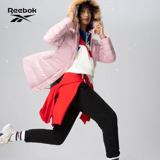 Reebok锐步 运动经典W CORE MID DOWN女子羽绒夹克 GN9466_粉色/灰色 A/M