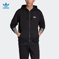 阿迪达斯官网 adidas 三叶草 R.Y.V. FZ HOODY男装连帽外套ED7230 黑色 L(参考身高:185~188CM)