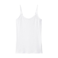 无印良品 無印良品 MUJI 女式 棉质凉爽 吊带衫 白色 L