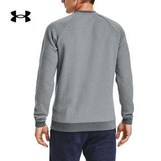 安德玛官方UA Doubleknit男子圆领运动卫衣Under Armour1359148 灰色012 XXL