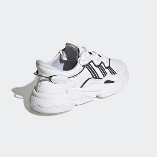 阿迪达斯官网 adidas 三叶草 OZWEEGO 男女鞋经典运动鞋FZ0037 白/黑 36(220mm)