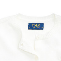 Ralph Lauren/拉夫劳伦女童 经典款荷叶边下摆毛衫31761 B64-乳白色 2/2T