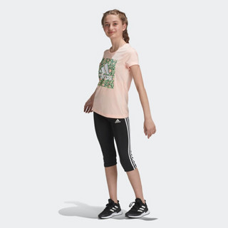 阿迪达斯官网adidas G A.R. GFX TEE 大童装训练运动短袖T恤GE0507 朦胧珊瑚粉/荣耀紫 164CM