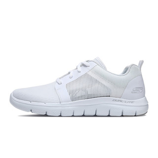 SKECHERS 斯凯奇 SPORT系列 Flex Appeal 2.0 男士休闲运动鞋 666045/WHT 白色
