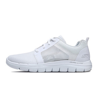 SKECHERS 斯凯奇 SPORT系列 Flex Appeal 2.0 男士休闲运动鞋 666045/WHT  白色 39.5