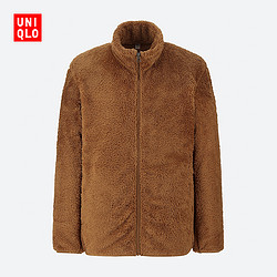 UNIQLO 优衣库 418712 男士长绒摇粒绒夹克