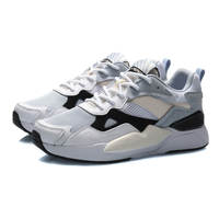 LI-NING 李宁 女士休闲运动鞋 AGCQ172-4 标准白/天青蓝 35