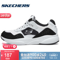胜道运动Skechers斯凯奇运动鞋女新款时尚绑带复古鞋低帮休闲跑步鞋13019 13019/WBK