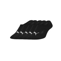 PUMA 彪马 官方 新款简约休闲船袜袜子(五对装) APAC 907914 黑色 01 EU:43-46 规格:21-22
