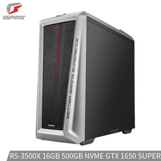 COLORFUL 七彩虹 iGame M380设计师游戏台式电脑主机（R5-3500X、16GB、 500GB、 GTX1650super）