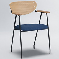 無印良品 MUJIDJANGO ARM CHAIR BK 其他 / NAVY 长51×宽50×高76cm