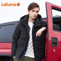 Lafuma 乐飞叶 羽绒服男户外防泼水工装鹅绒滑雪服外套 LMJU0DH61 锆石黑BK 175/96A（48）