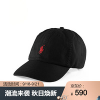 Ralph Lauren/拉夫劳伦男配 经典款卡其棉质运动帽 50001 B10-黑色 ONE