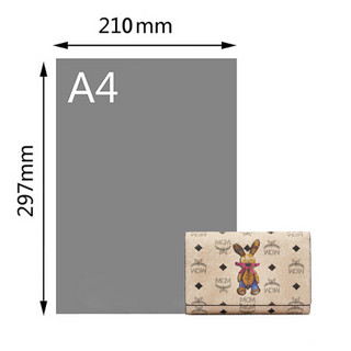 MCM 女士米色小兔子图案中款钱包手拿包 MYM8SXL52IG001