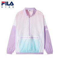 FILA KIDS 斐乐童装女童梭织外套2020新款中大童运动休闲上衣外套 春熙紫-VT 130