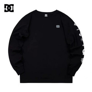 DC SHOES 20春季新款男士印花男士长袖T恤 GDYZT20119 黑夹色-BLK XL