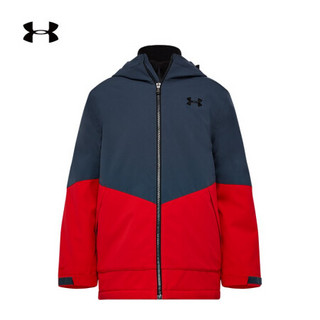 安德玛官方UA 3合1男童训练运动外套Under Armour1351397 灰色073 童XL