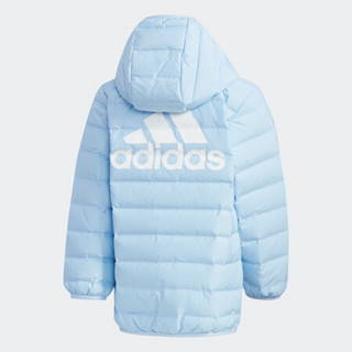 阿迪达斯官网adidas LK J LT DOWN JK小童装冬季训练羽绒服EH4144 亮蓝/白 116CM