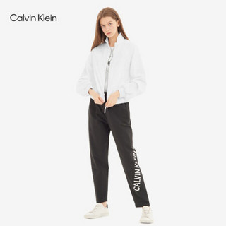 CK Jeans 2020秋冬新款 女装LOGO拉链时尚单夹克外套 J214685 YAF-白色 M