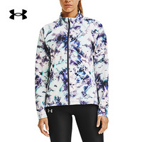 安德玛官方UA Storm Launch女子运动印花夹克Under Armour1356207 蓝色403 XL