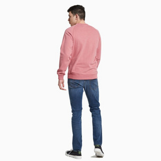 CK Jeans 2020春夏款男装 针织纯棉圆领长袖休闲卫衣J315932 VAZ-粉色 S