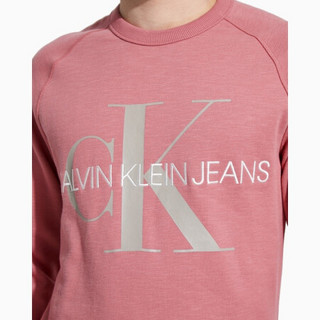 CK Jeans 2020春夏款男装 针织纯棉圆领长袖休闲卫衣J315932 VAZ-粉色 S