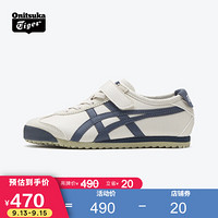 Onitsuka Tiger鬼塚虎中童鞋经典休闲鞋魔术贴男女MEXICO 66 PS 米黄色 31.5