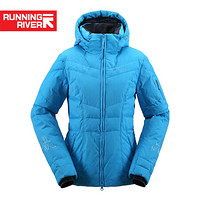 Running river奔流女士保暖棉服冬季双板滑雪服外套L4985N 蓝色215 XL
