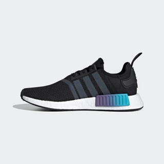 阿迪达斯官网 adidas 三叶草 NMD_R1 男女鞋经典运动鞋FW4365 一号黑 40(245mm)