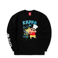 Kappa卡帕蜡笔小新联名套头衫2020新款情侣男女运动卫衣休闲印花外套K0AZ2WT76D 黑色-990 L