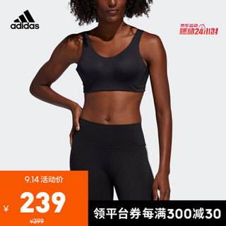 阿迪达斯官网 adidas SFI ALPHA BRA 女装高强度训练运动内衣FL2365 黑色 A/2XL(175/100A)