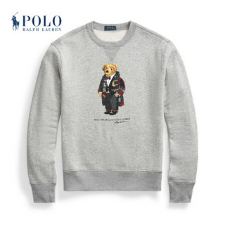 Ralph Lauren/拉夫劳伦男装 2020年秋季粗呢小熊起绒布运动衫12670 020-灰色 L