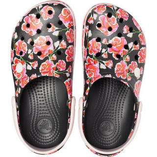 CROCS卡洛驰女鞋洞洞鞋印花拖鞋205330 Floral/Black 6