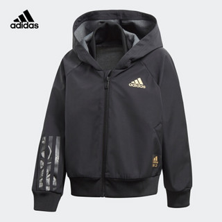 阿迪达斯官网 adidas YG EL WV JKT大童装训练运动梭织夹克外套FT8732 如图 152CM