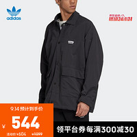 阿迪达斯官网 adidas 三叶草 FS COAT L JKT男装运动茄克外套FM2232 黑色 S(参考身高:173~178CM)