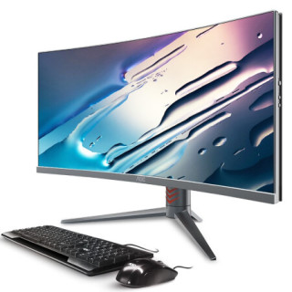 商品aoc aio的卢958 29英寸超清2k屏电竞游戏一体机台式电脑(i5-9400f