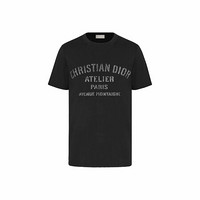 Dior 迪奥 Christian Dior Atelier 男士圆领短袖T恤 043J615A0589_C980 黑色 XS