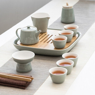 隐庐 功夫茶具套装陶瓷家用茶壶茶盘泡茶简约现代高端实用 元素茶具-简易大套装