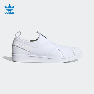 阿迪达斯官网adidas三叶草SUPERSTAR SLIP ON男鞋经典运动鞋FW7052 白/石膏白 40(245mm)