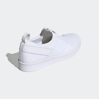 阿迪达斯官网adidas三叶草SUPERSTAR SLIP ON男鞋经典运动鞋FW7052 白/石膏白 40(245mm)