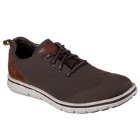 SKECHERS斯凯奇男鞋休闲鞋低帮织物表面Mark Nason68604 BROWN 10