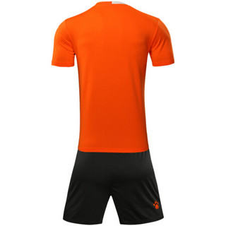 KELME卡尔美 足球服套装短袖比赛训练球衣定制3881020 荧光橙白 2XL