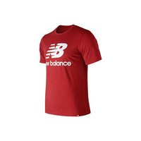 New Balance NB男款T恤上衣圆领短袖Logo纯棉简约休闲MT91546 Team Red Inline L