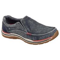 SKECHERS斯凯奇男鞋一脚蹬帆布鞋休闲鞋低帮64109 Navy 7